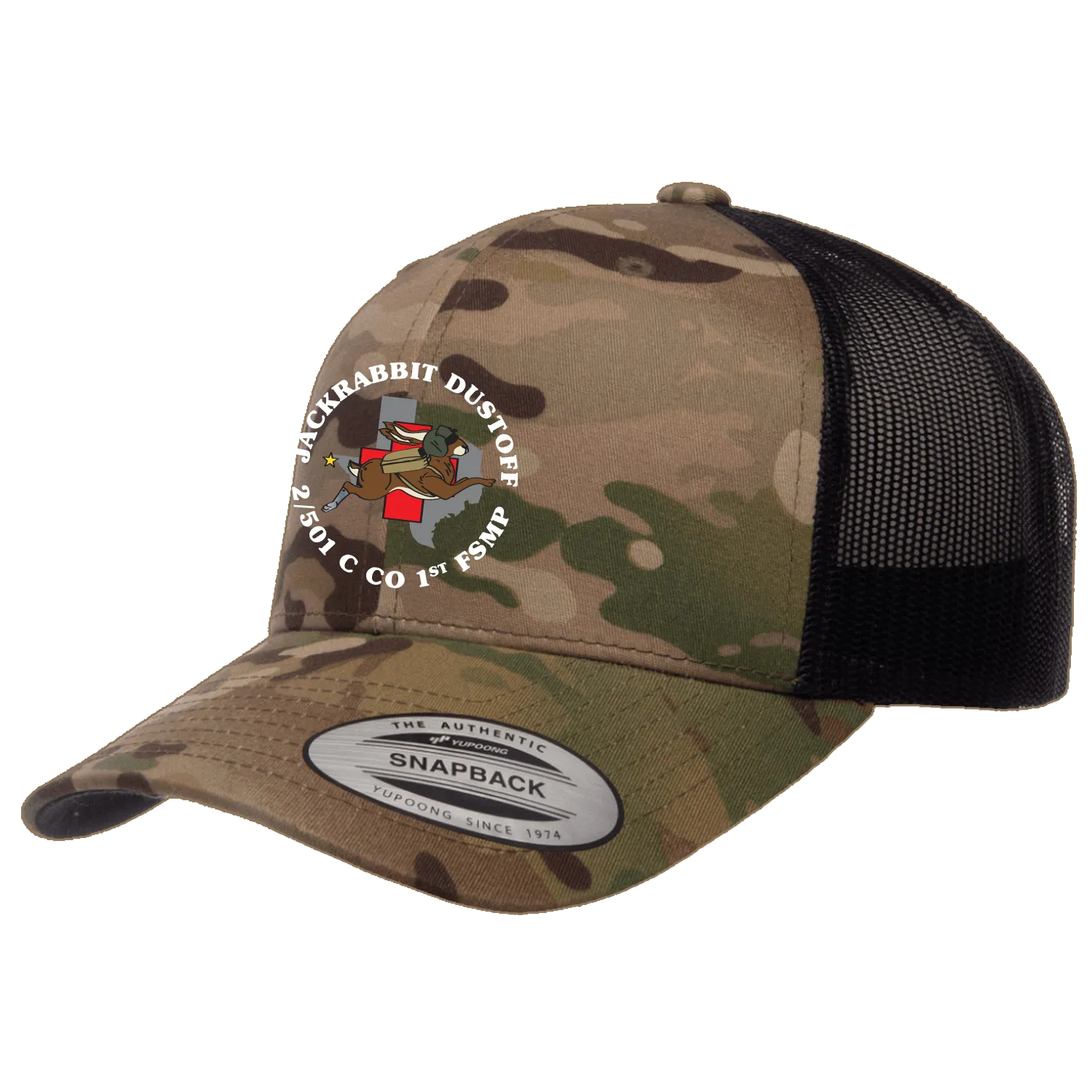 1 FSMP, C Co, 2-501 Jackrabbit Dustoff Embroidered Hats