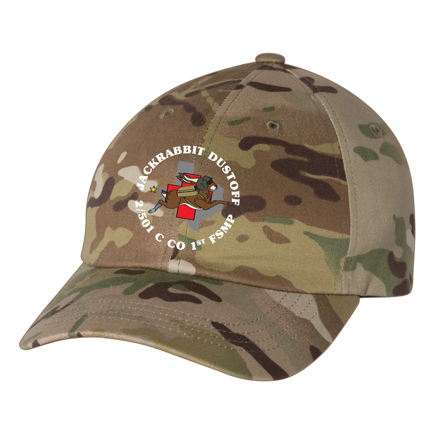 1 FSMP, C Co, 2-501 Jackrabbit Dustoff Embroidered Hats