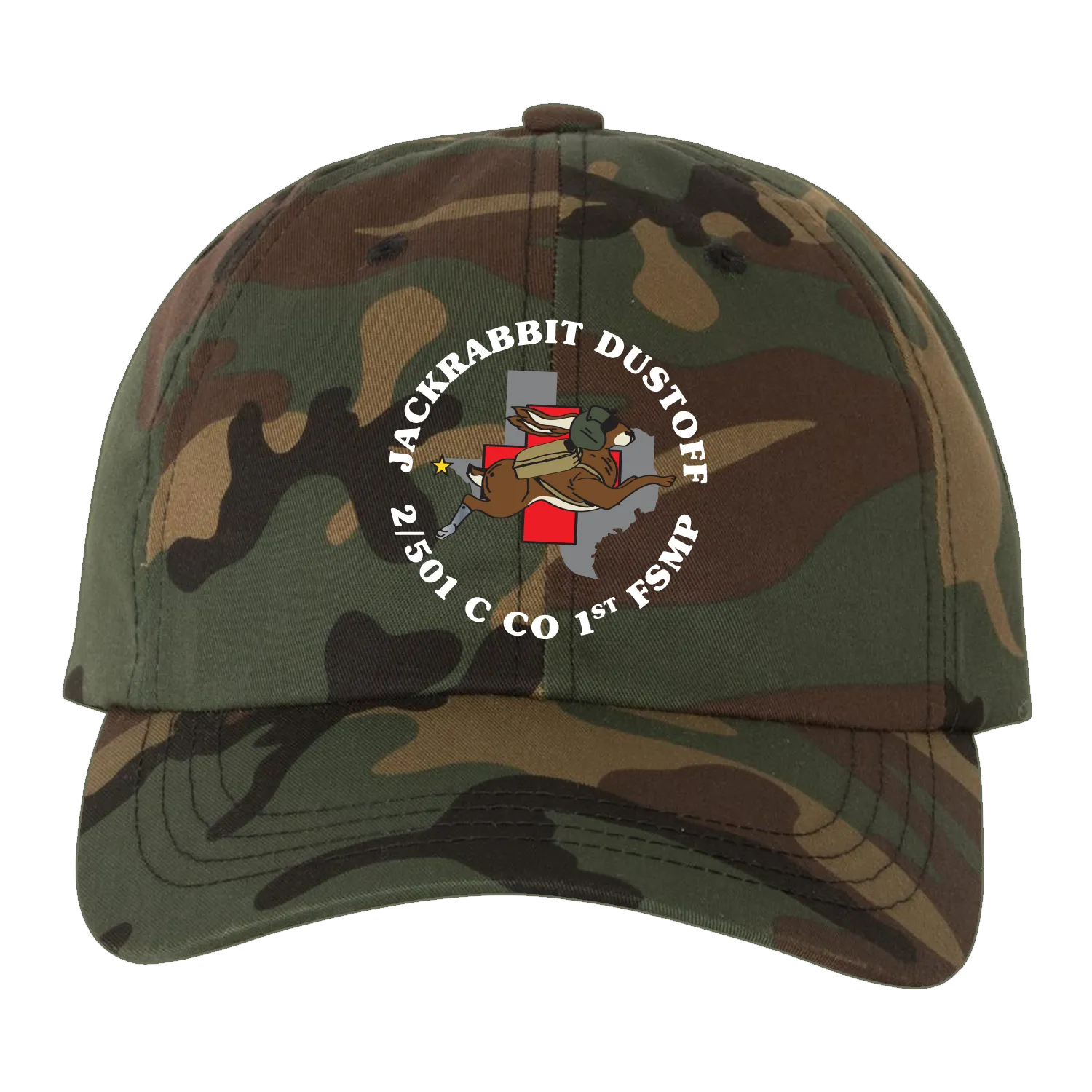 1 FSMP, C Co, 2-501 Jackrabbit Dustoff Embroidered Hats