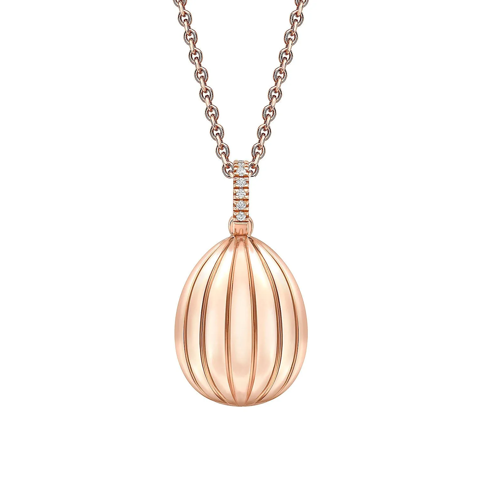 '180' Fluted Egg Pendant