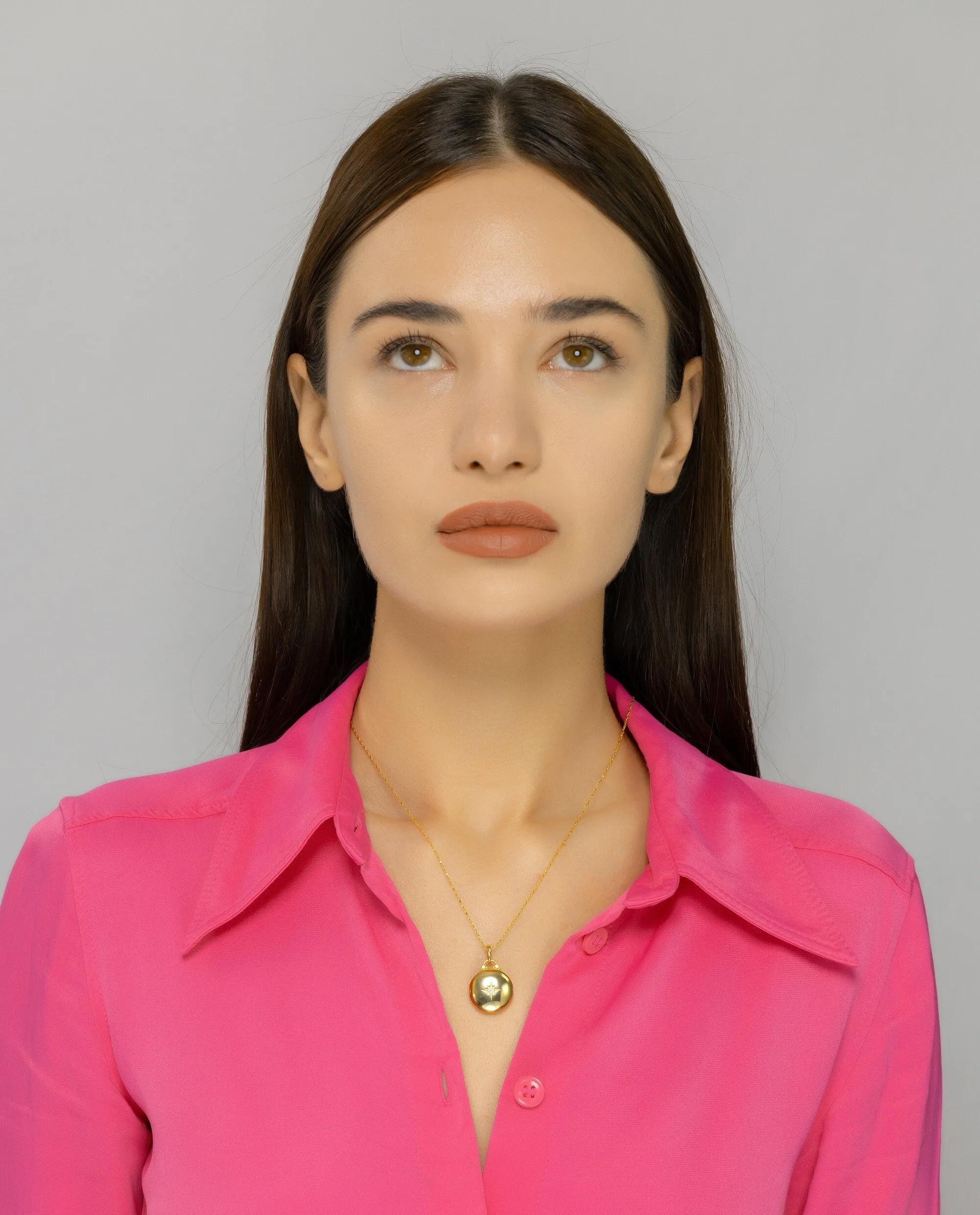 18k Gold Vermeil Locket Necklace