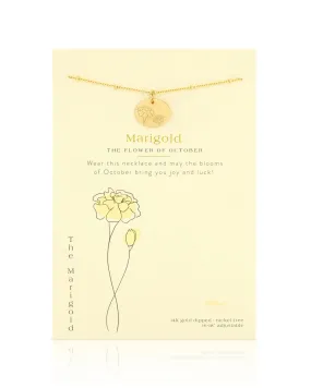 Birth Flower Necklace - October