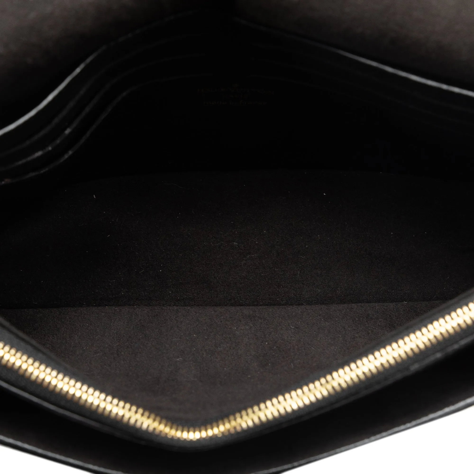 Black Louis Vuitton Monogram Empreinte Vavin Wallet on Chain Crossbody Bag