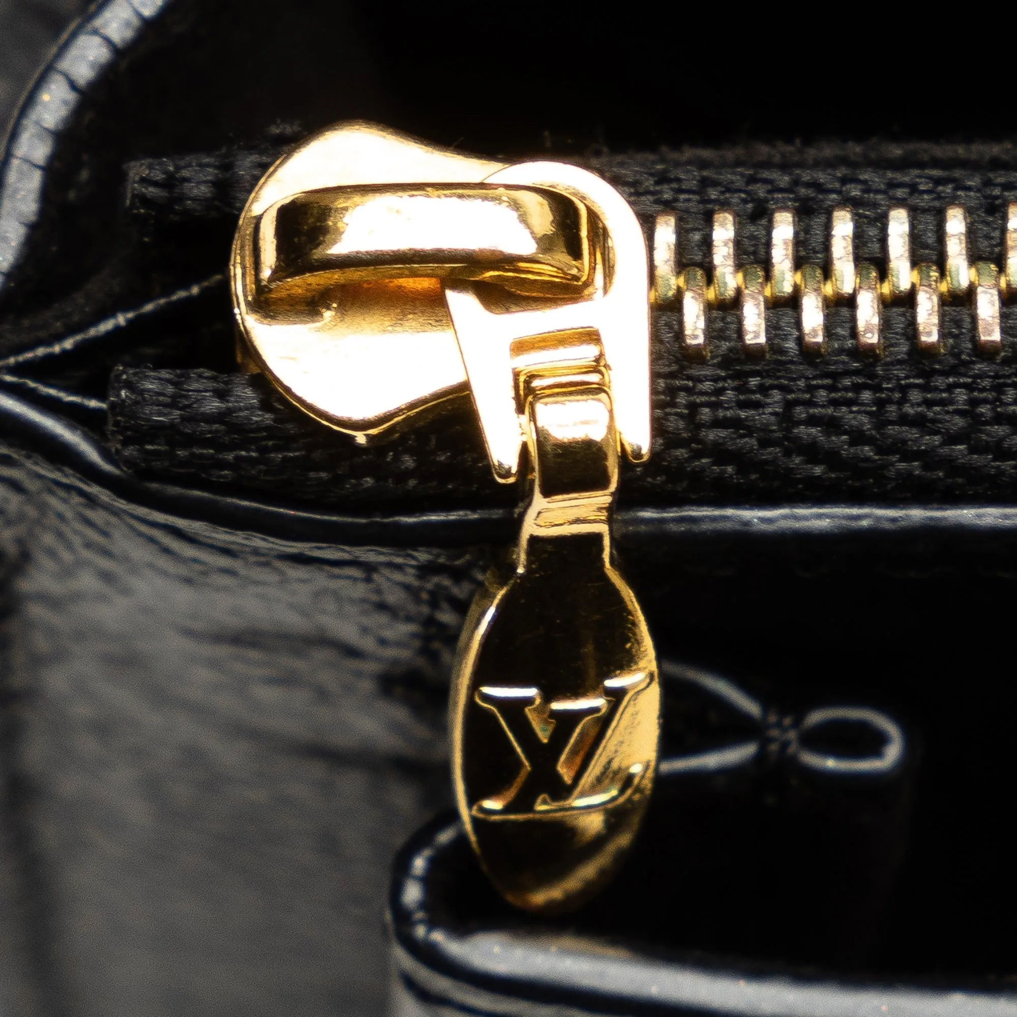Black Louis Vuitton Monogram Empreinte Vavin Wallet on Chain Crossbody Bag