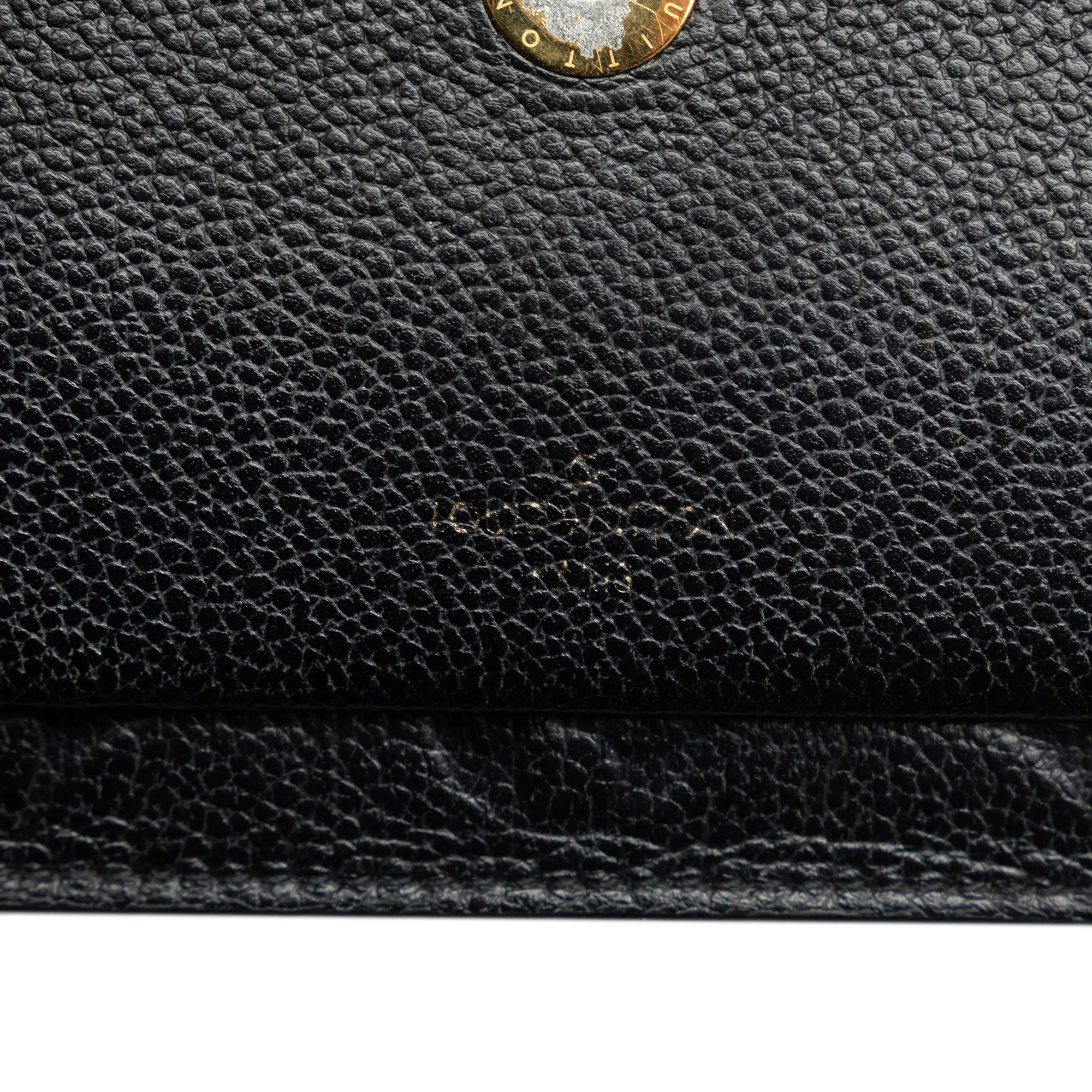 Black Louis Vuitton Monogram Empreinte Vavin Wallet on Chain Crossbody Bag
