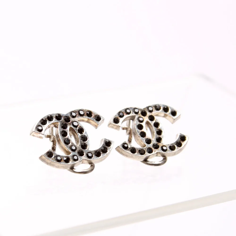 CC Studded Clip On Earrings