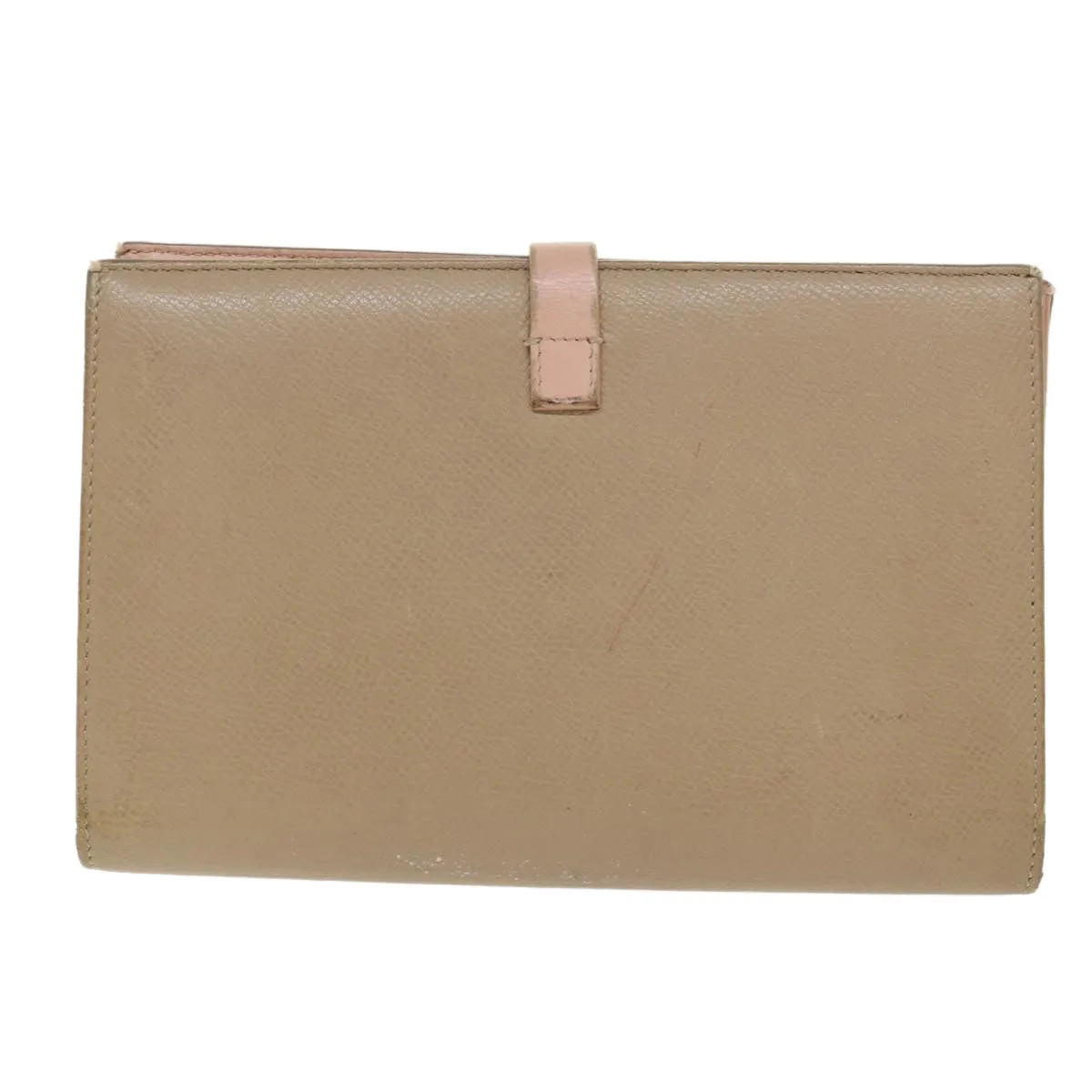 Celine Large Strap Wallet Leather Beige  ar9727B
