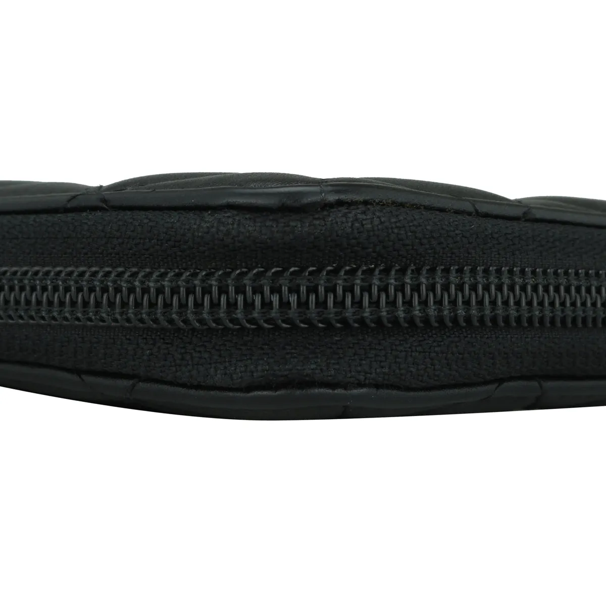 Chanel Quilted Cambon Long Zipped Wallet Black Calfskin Silver Hardware 2013