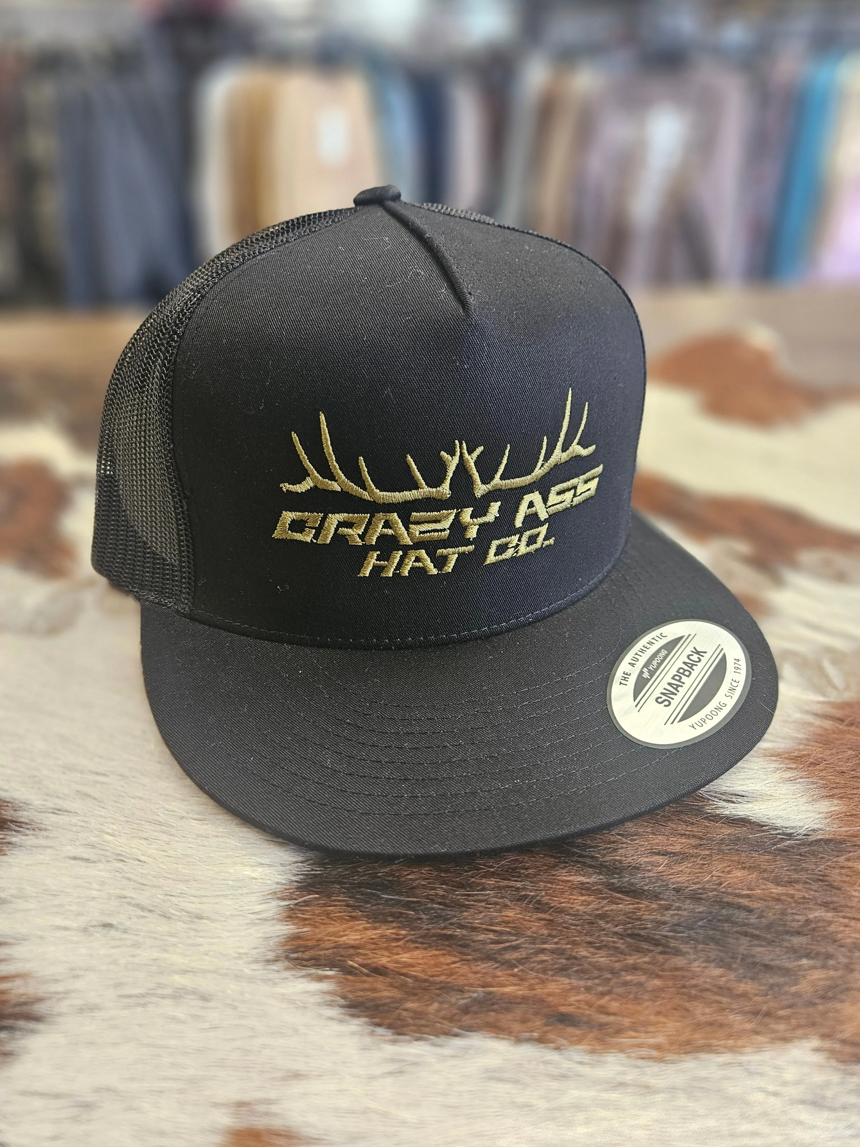 CRAZY ASS ANTLER HAT