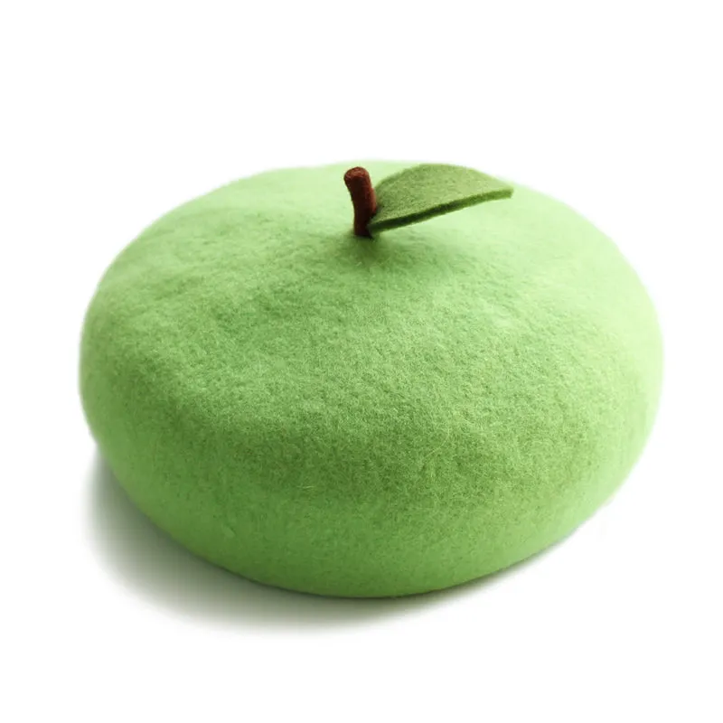 Creative Green Apple Beret