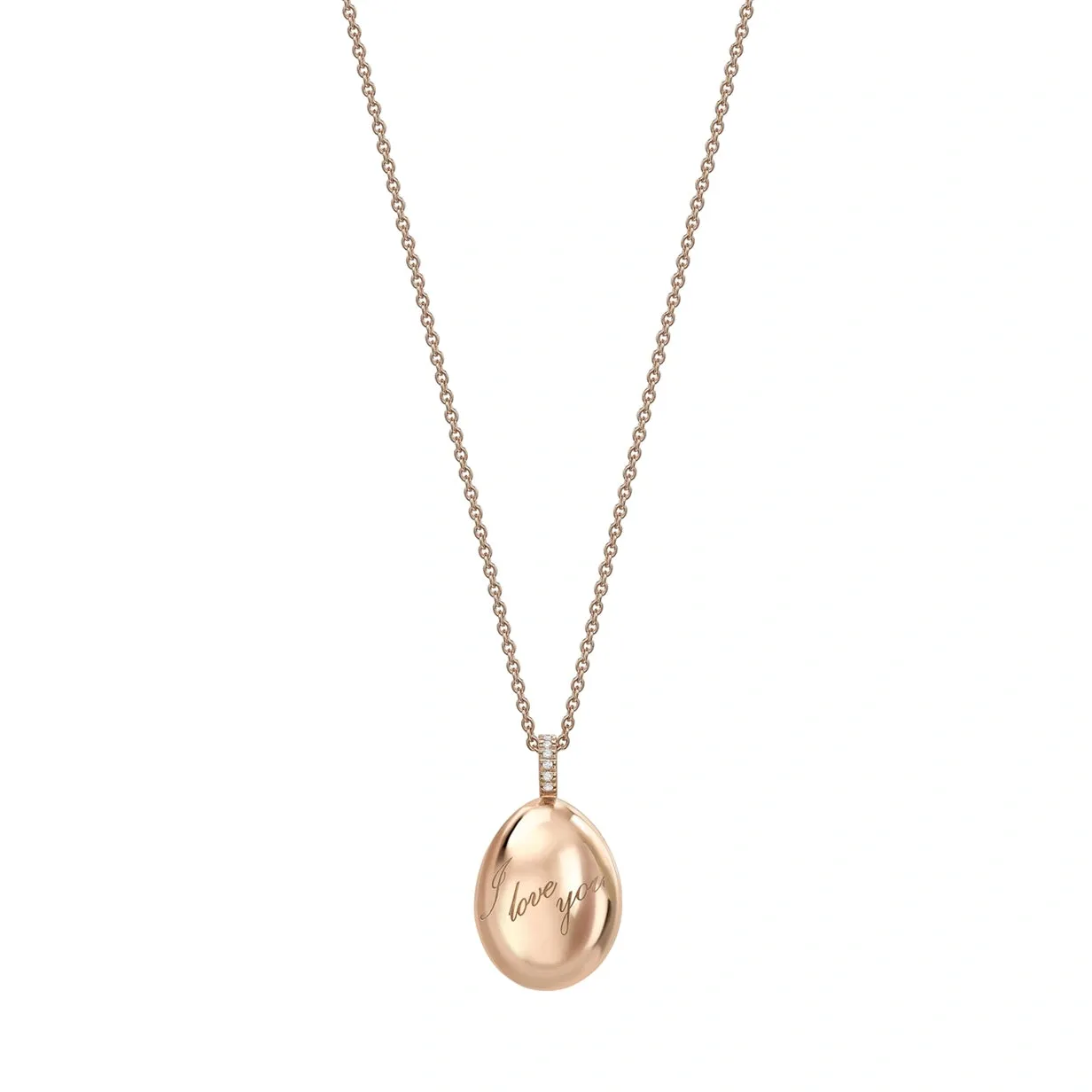 I Love You Egg Pendant