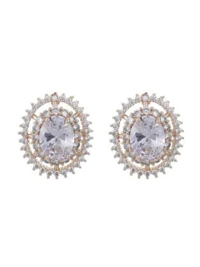 Karen Sampson Cubic Zirconia Gold Earrings