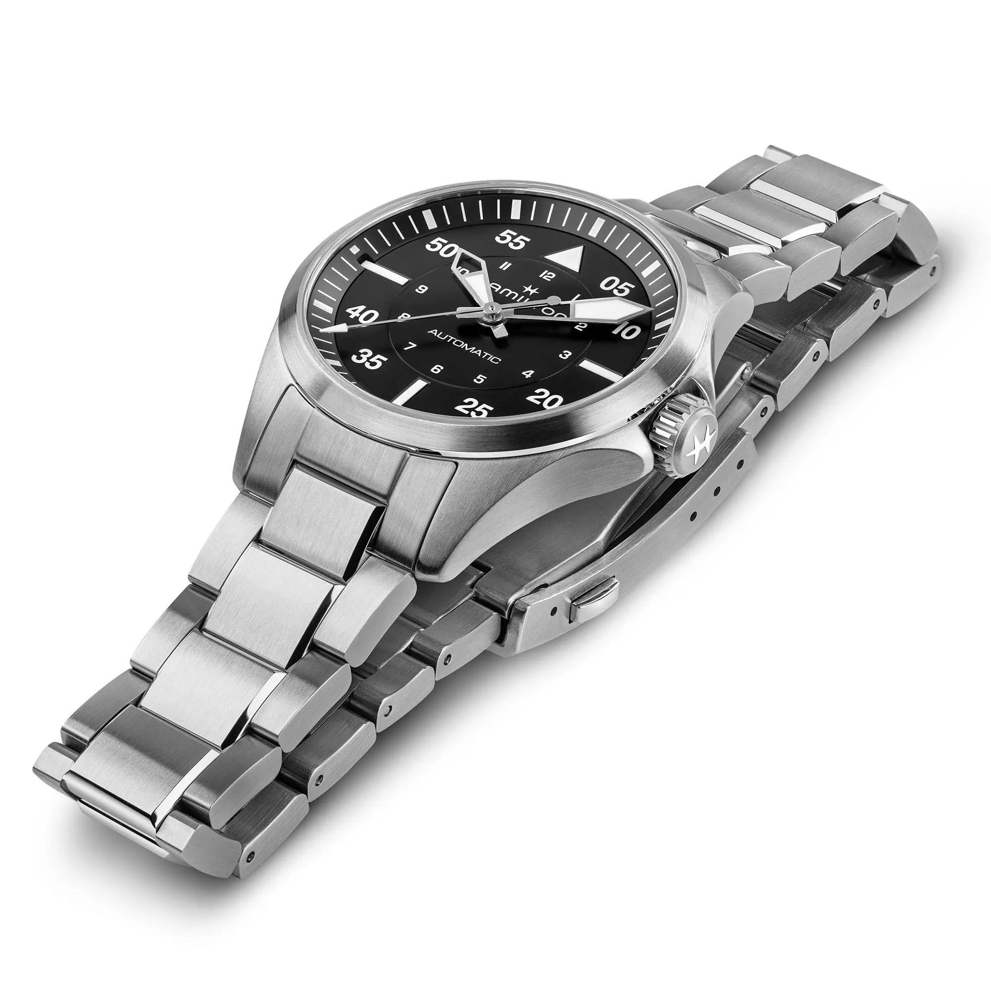 Khaki Aviation Pilot Auto Gents Watch, 36mm - H76215130