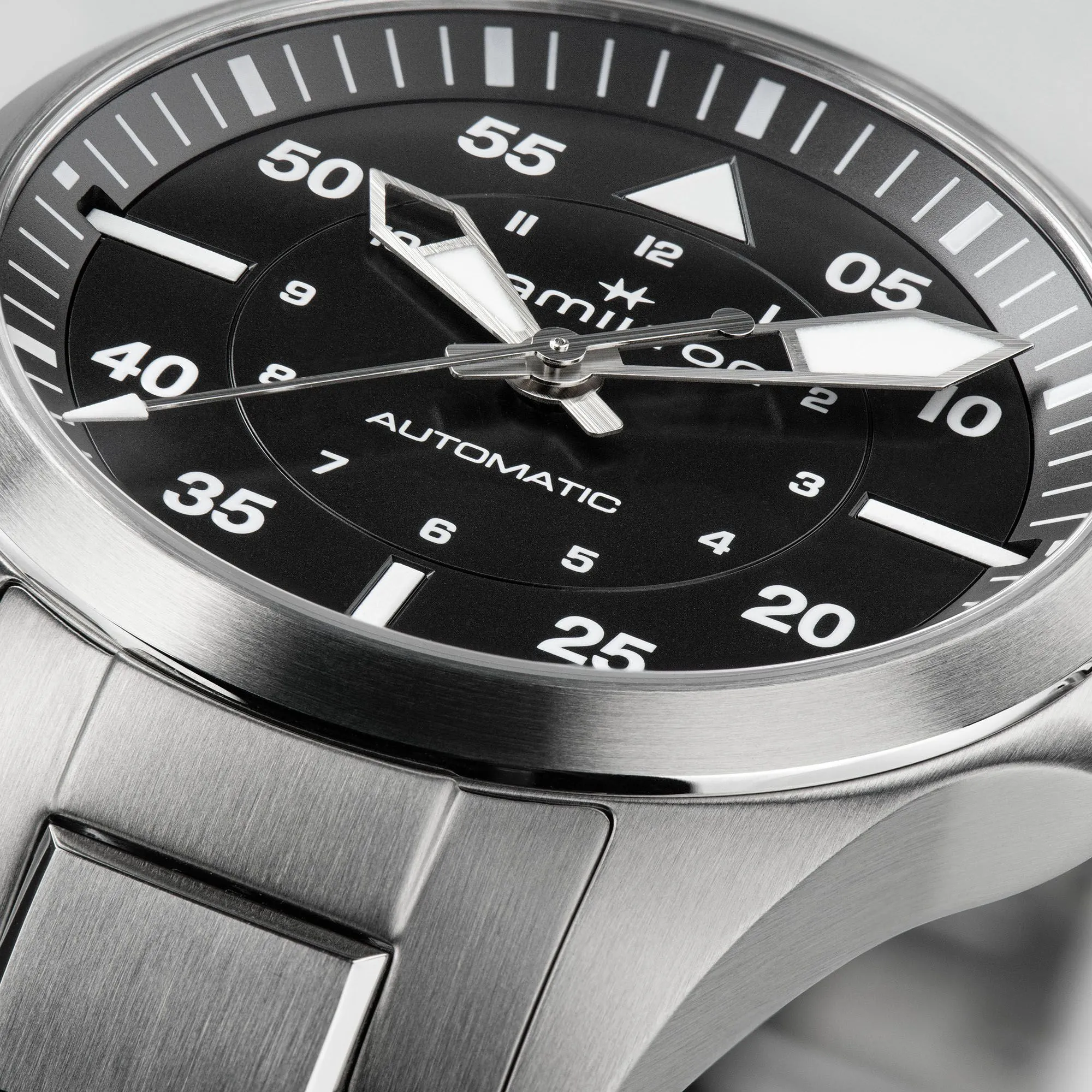 Khaki Aviation Pilot Auto Gents Watch, 36mm - H76215130