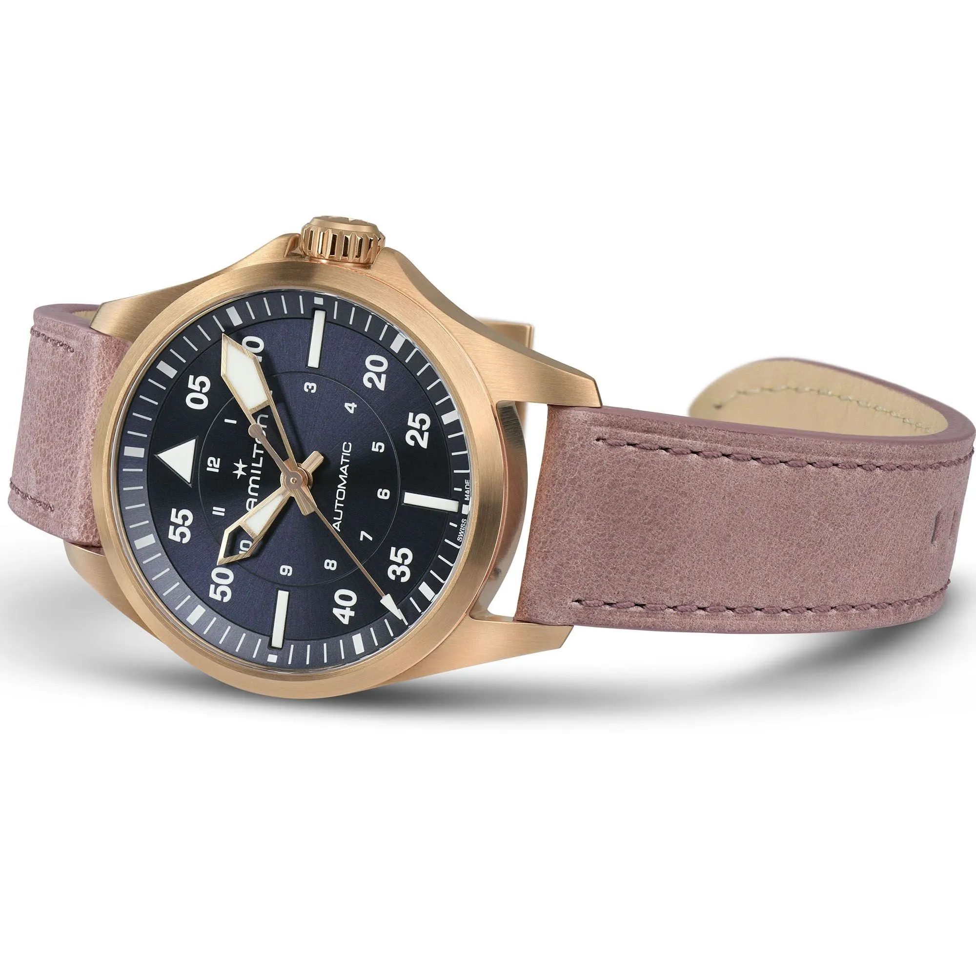 Khaki Aviation Pilot Auto Ladies Watch, 36mm - H76245840