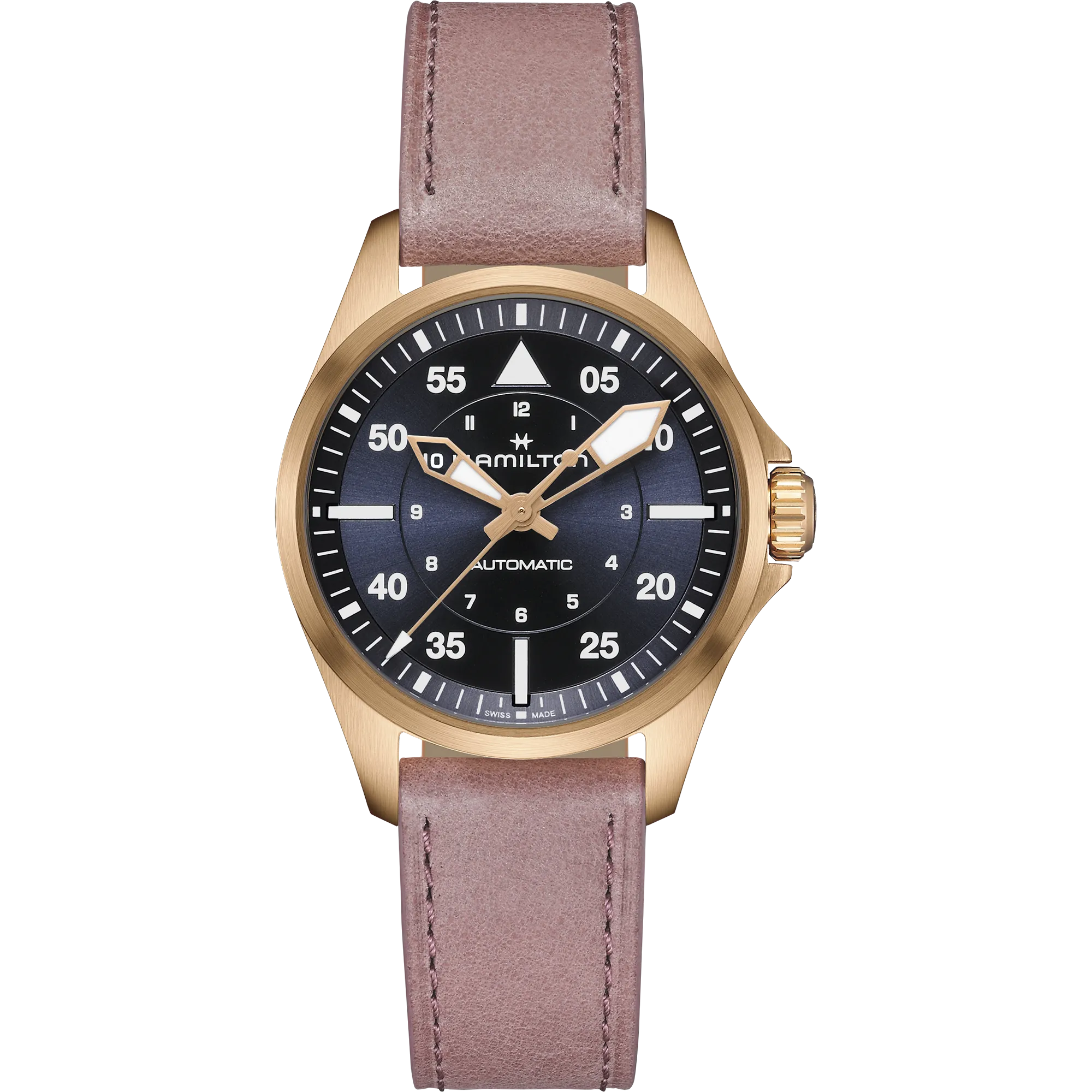 Khaki Aviation Pilot Auto Ladies Watch, 36mm - H76245840