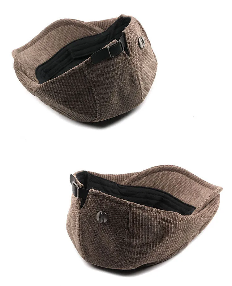 Men' Fashion Winter Beret Hats - Khaki,Black,Dark Blue,Coffee
