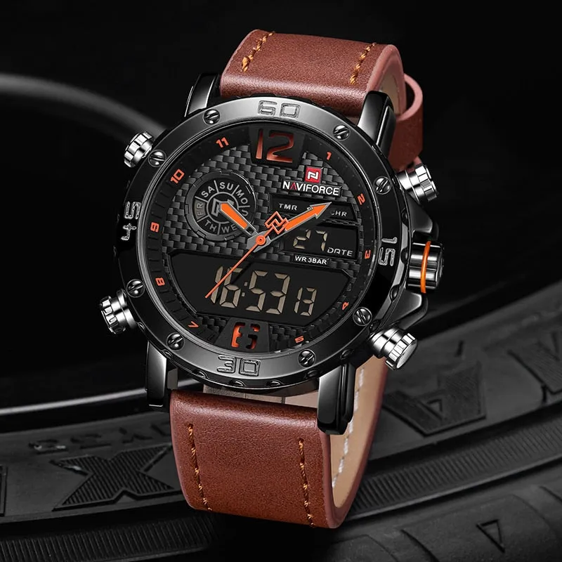 NAVIFORCE Saturn™ Tactical Water Resistant Analog & Digital Hand Watch