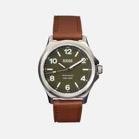 Ridge Titanium Field Watch 40mm - Matte Olive