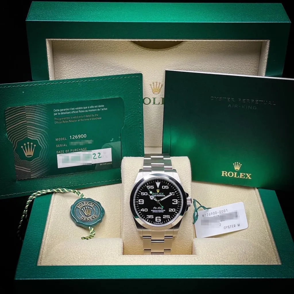 Rolex Air-King 126900- MINT Full Set (2022) at Regard Jewelry in Austin, Texas