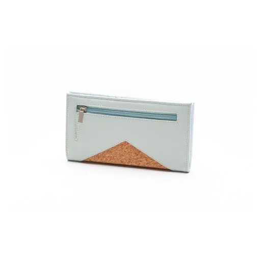 Sophie Wallet Ash Teal and Cork