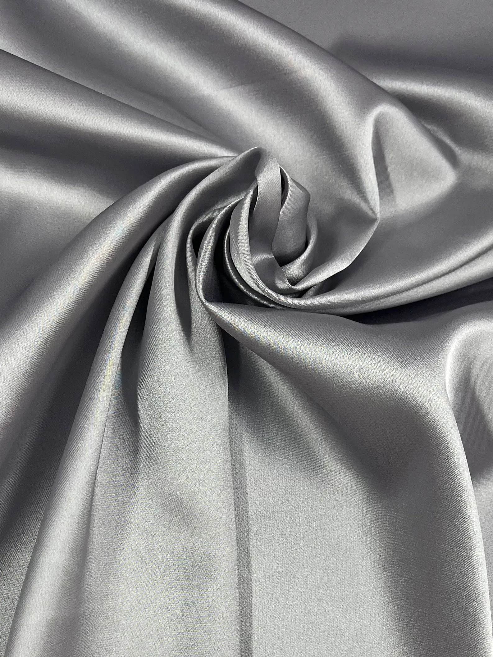 Stretch Satin Deluxe - Smoke  - 150cm