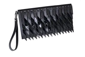 The Domino Black Clutch Bag