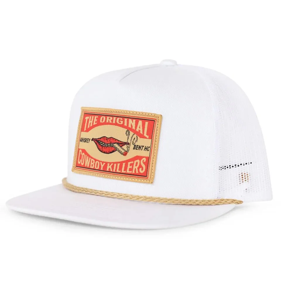 WHISKEY BENT MATCHBOX HAT WHITE